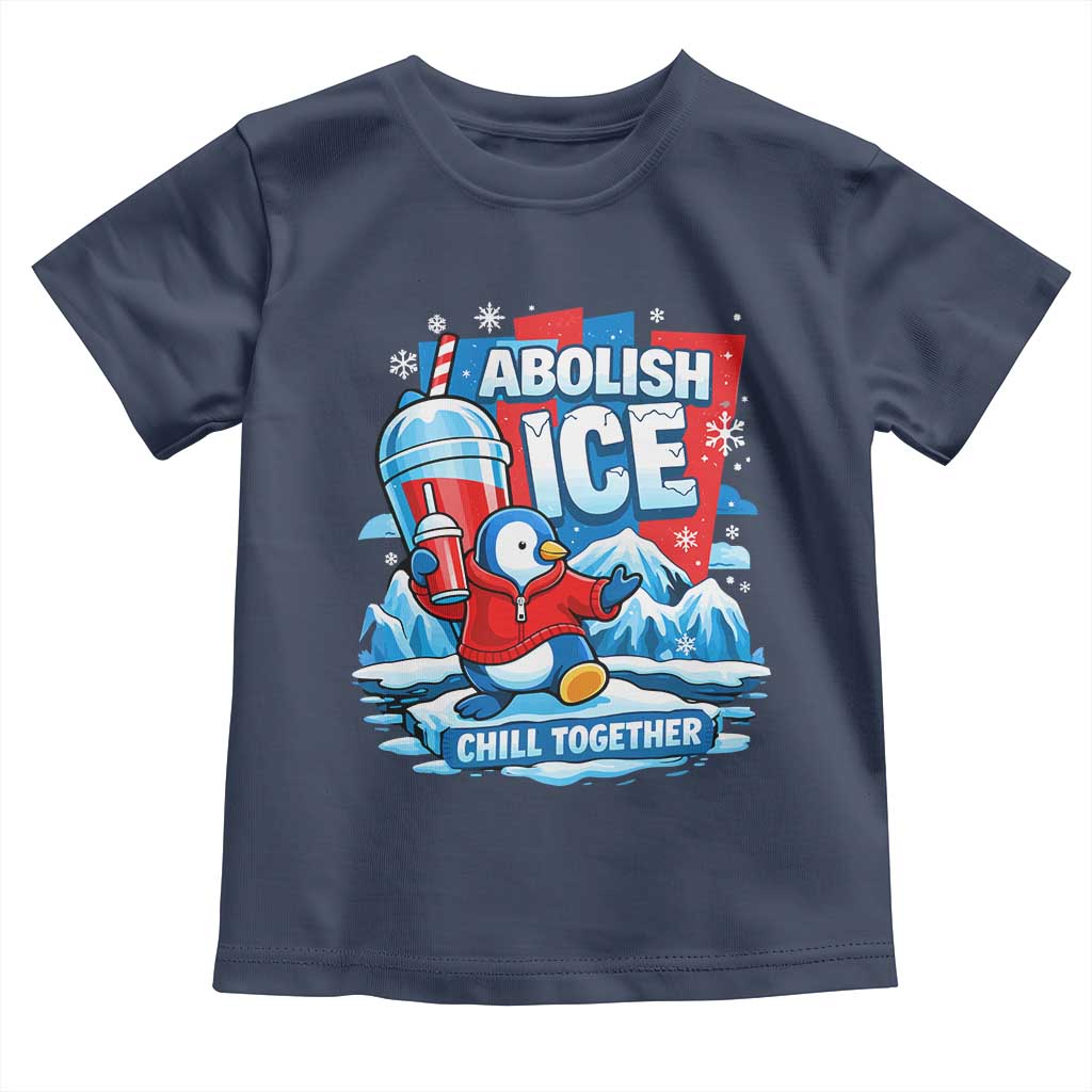 Abolish Ice Toddler T Shirt Subtle FDT Penguin Slush Drink Funny Summer Chill Mode