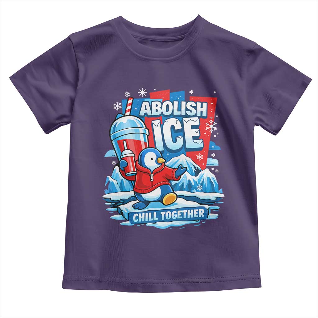 Abolish Ice Toddler T Shirt Subtle FDT Penguin Slush Drink Funny Summer Chill Mode