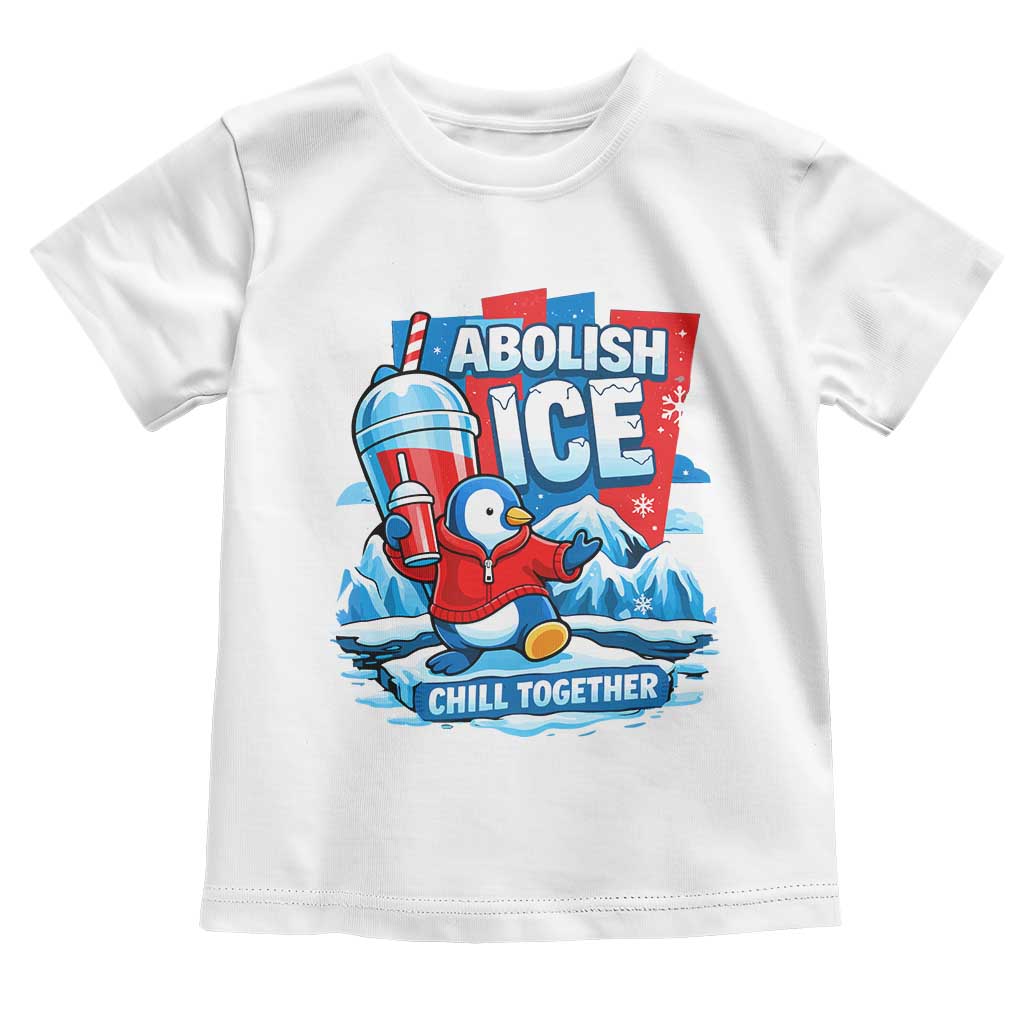 Abolish Ice Toddler T Shirt Subtle FDT Penguin Slush Drink Funny Summer Chill Mode