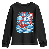Abolish Ice Youth Sweatshirt Subtle FDT Penguin Slush Drink Funny Summer Chill Mode