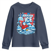 Abolish Ice Youth Sweatshirt Subtle FDT Penguin Slush Drink Funny Summer Chill Mode
