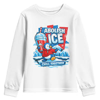 Abolish Ice Youth Sweatshirt Subtle FDT Penguin Slush Drink Funny Summer Chill Mode