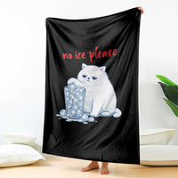 Abolish Ice Protest Throw Blanket Subtle FDT Cat Meme No Ice Please