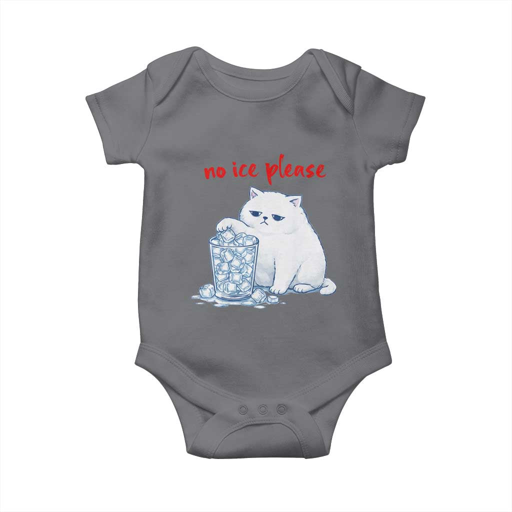 Abolish Ice Protest Baby Onesie Subtle FDT Cat Meme No Ice Please