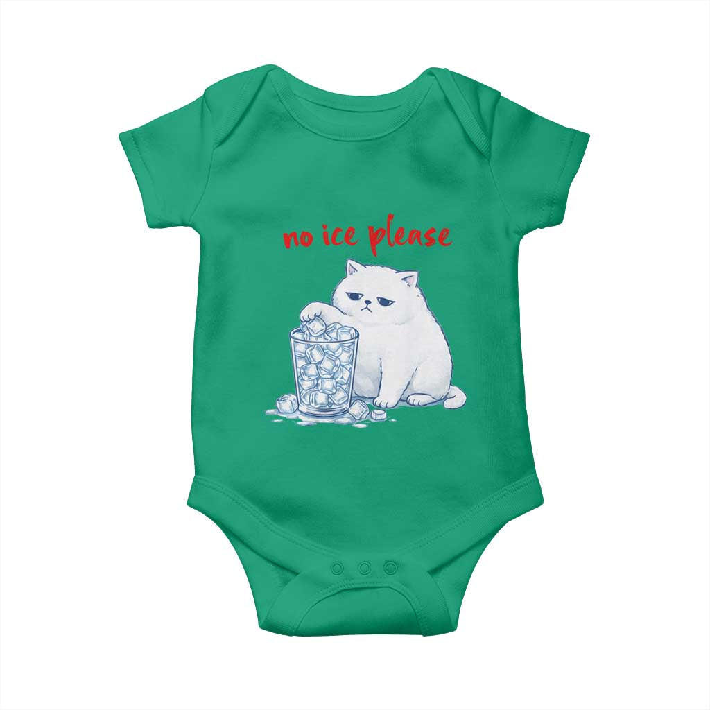 Abolish Ice Protest Baby Onesie Subtle FDT Cat Meme No Ice Please