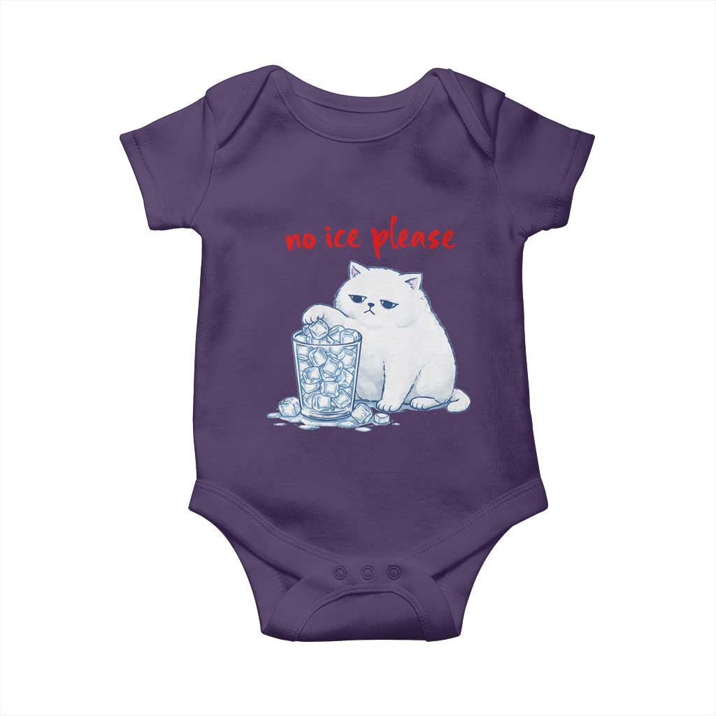 Abolish Ice Protest Baby Onesie Subtle FDT Cat Meme No Ice Please