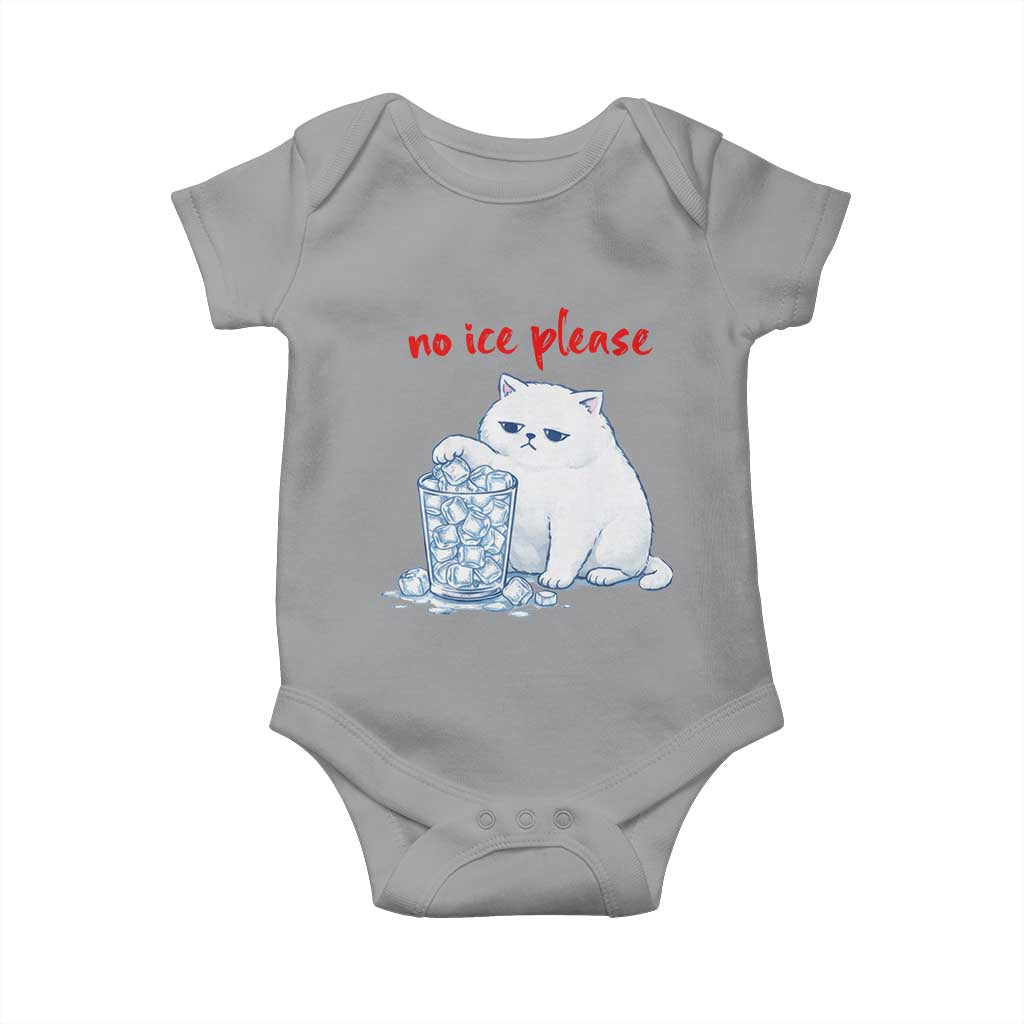 Abolish Ice Protest Baby Onesie Subtle FDT Cat Meme No Ice Please