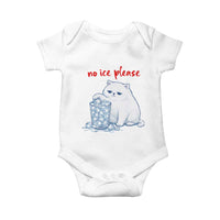Abolish Ice Protest Baby Onesie Subtle FDT Cat Meme No Ice Please