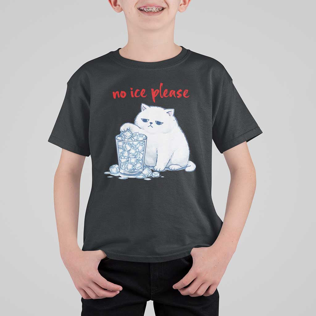 Abolish Ice Protest T Shirt For Kid Subtle FDT Cat Meme No Ice Please