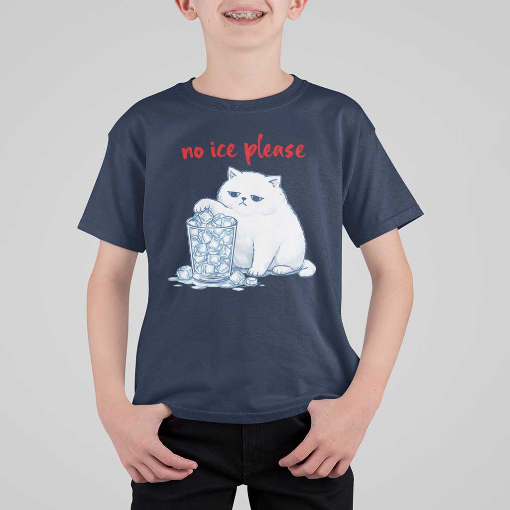 Abolish Ice Protest T Shirt For Kid Subtle FDT Cat Meme No Ice Please