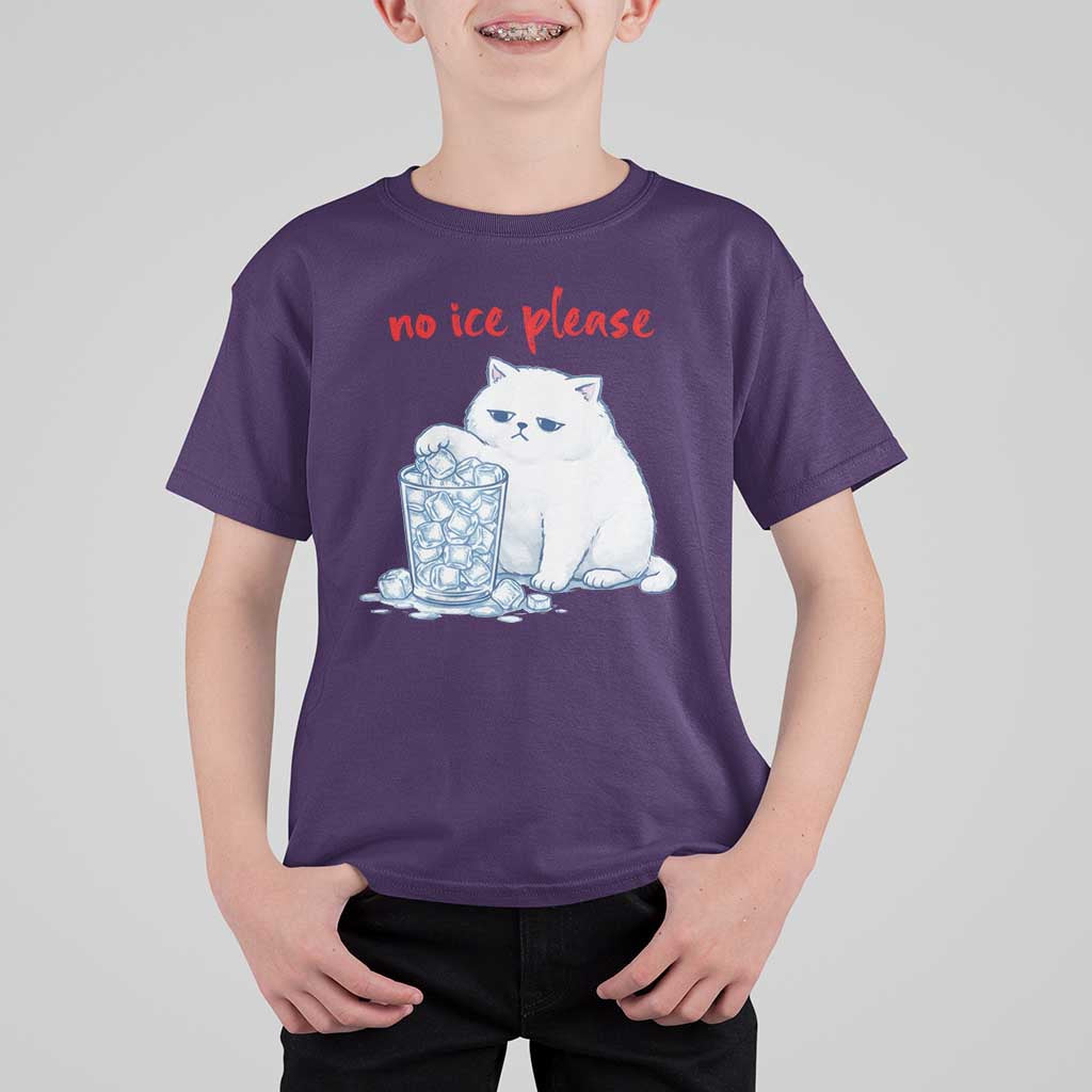 Abolish Ice Protest T Shirt For Kid Subtle FDT Cat Meme No Ice Please