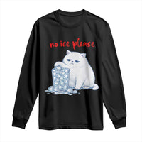 Abolish Ice Protest Long Sleeve Shirt Subtle FDT Cat Meme No Ice Please