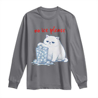 Abolish Ice Protest Long Sleeve Shirt Subtle FDT Cat Meme No Ice Please