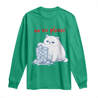 Abolish Ice Protest Long Sleeve Shirt Subtle FDT Cat Meme No Ice Please