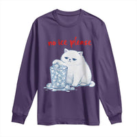 Abolish Ice Protest Long Sleeve Shirt Subtle FDT Cat Meme No Ice Please