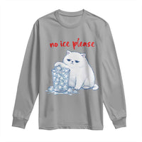 Abolish Ice Protest Long Sleeve Shirt Subtle FDT Cat Meme No Ice Please