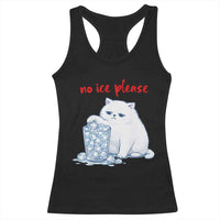 Abolish Ice Protest Racerback Tank Top Subtle FDT Cat Meme No Ice Please