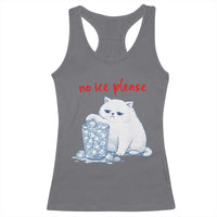 Abolish Ice Protest Racerback Tank Top Subtle FDT Cat Meme No Ice Please