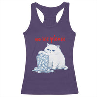 Abolish Ice Protest Racerback Tank Top Subtle FDT Cat Meme No Ice Please