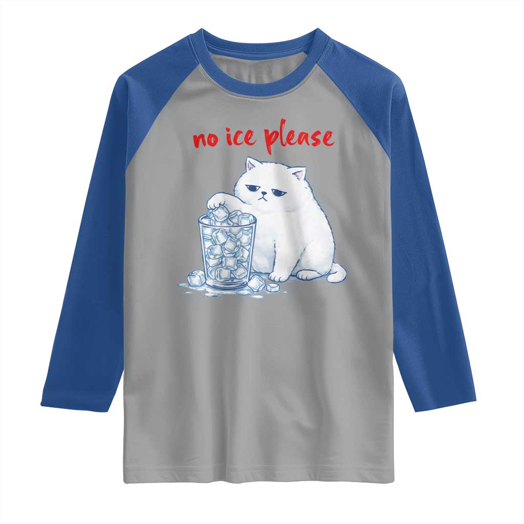 Abolish Ice Protest Raglan Shirt Subtle FDT Cat Meme No Ice Please