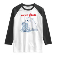 Abolish Ice Protest Raglan Shirt Subtle FDT Cat Meme No Ice Please