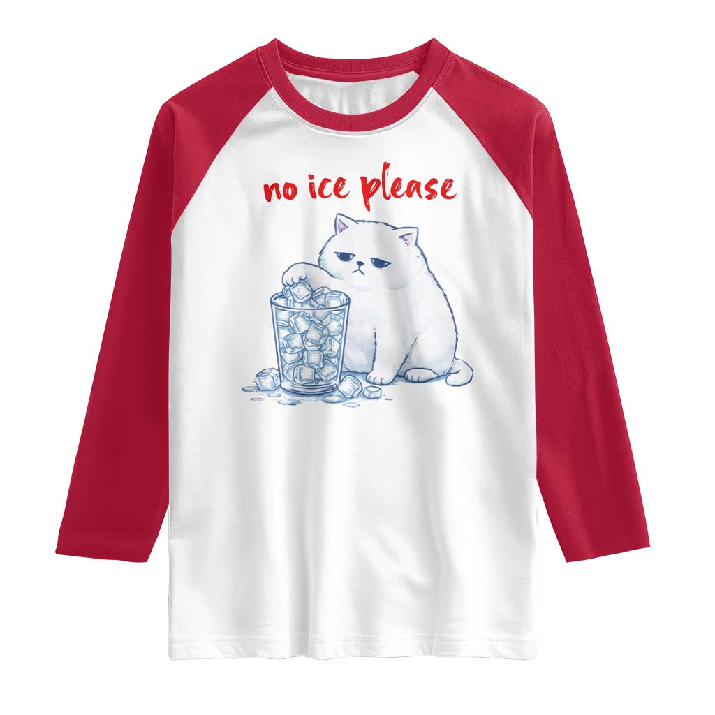 Abolish Ice Protest Raglan Shirt Subtle FDT Cat Meme No Ice Please