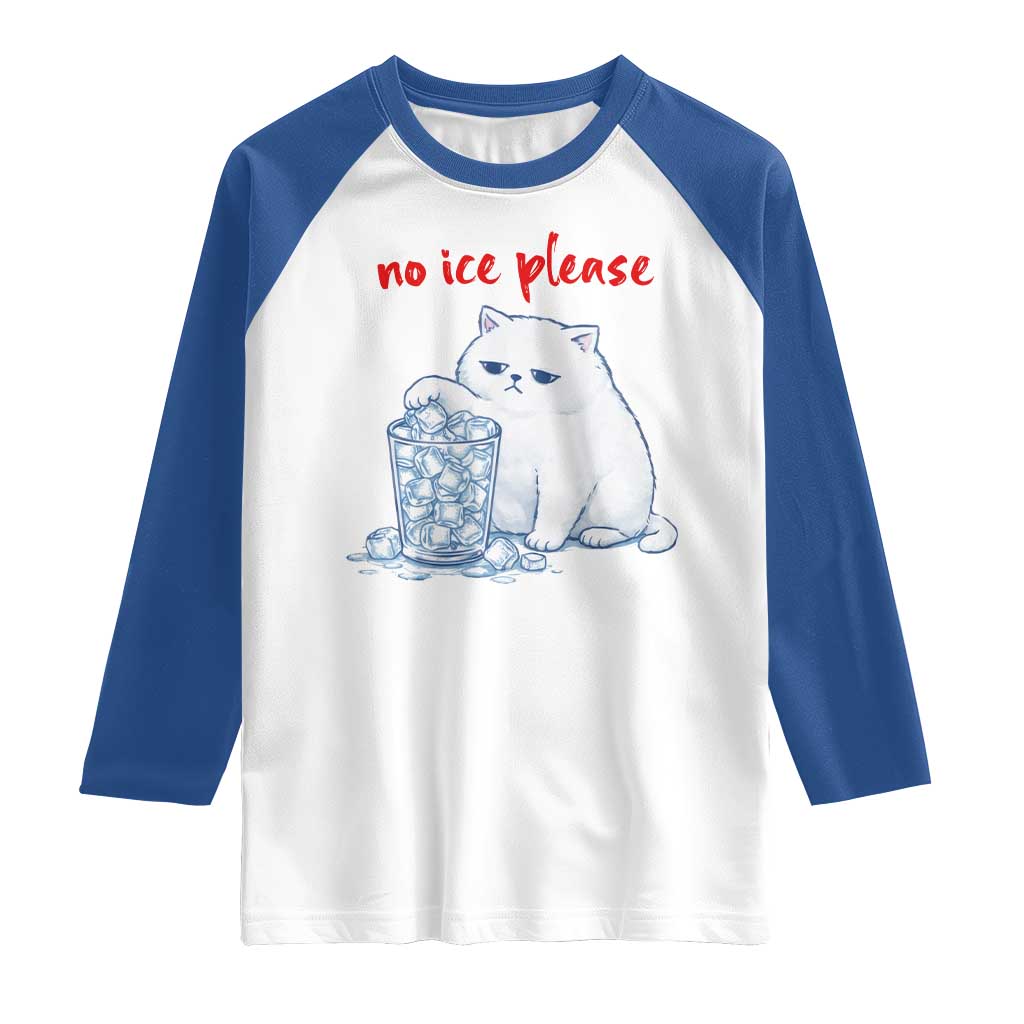 Abolish Ice Protest Raglan Shirt Subtle FDT Cat Meme No Ice Please