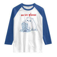 Abolish Ice Protest Raglan Shirt Subtle FDT Cat Meme No Ice Please