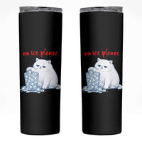 Abolish Ice Protest Skinny Tumbler Subtle FDT Cat Meme No Ice Please