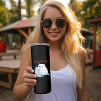 Abolish Ice Protest Skinny Tumbler Subtle FDT Cat Meme No Ice Please