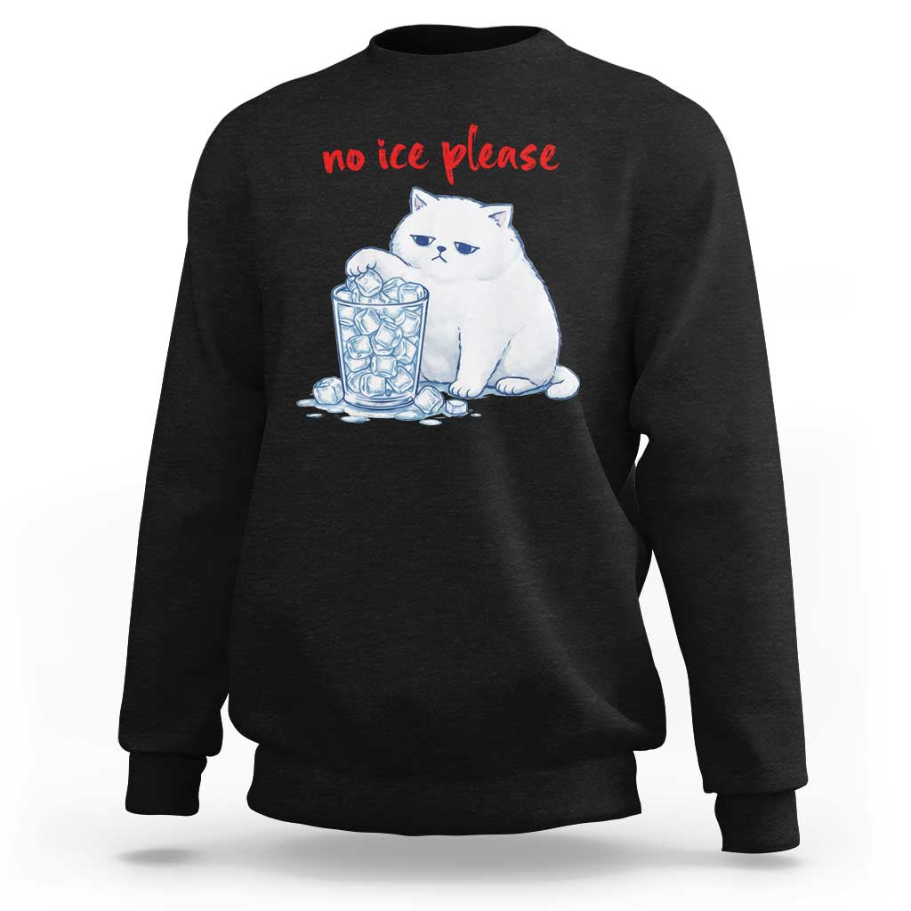 Abolish Ice Protest Sweatshirt Subtle FDT Cat Meme No Ice Please