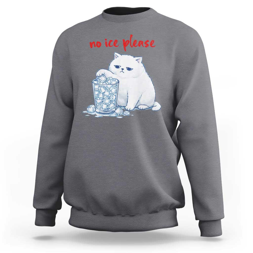 Abolish Ice Protest Sweatshirt Subtle FDT Cat Meme No Ice Please