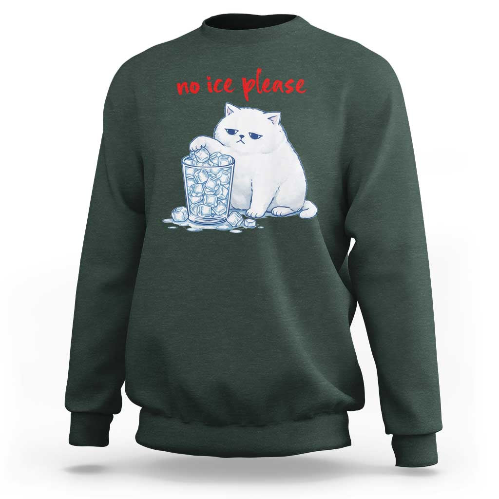 Abolish Ice Protest Sweatshirt Subtle FDT Cat Meme No Ice Please