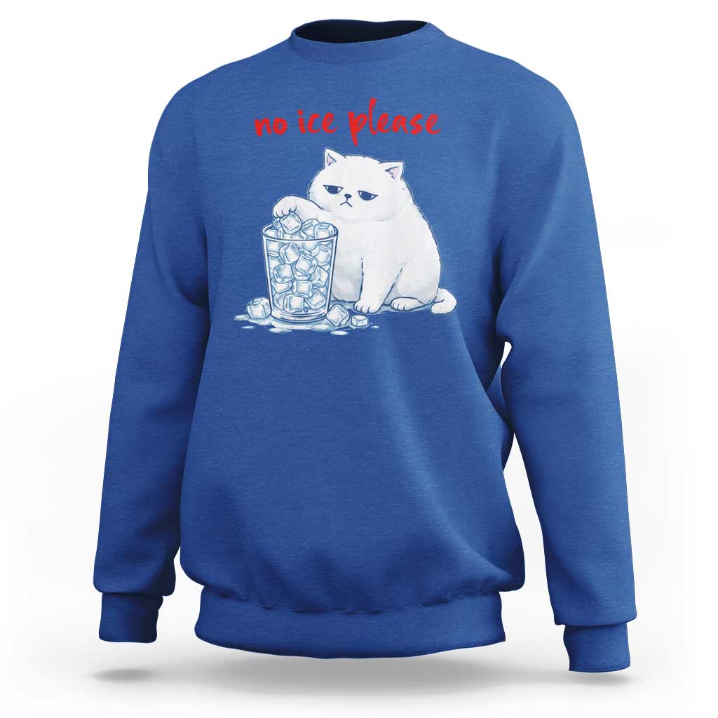 Abolish Ice Protest Sweatshirt Subtle FDT Cat Meme No Ice Please