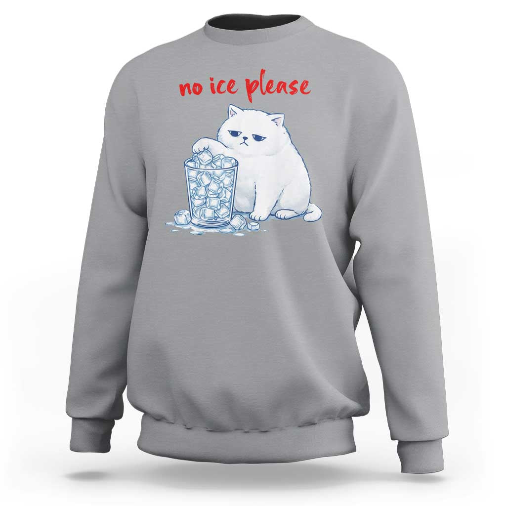 Abolish Ice Protest Sweatshirt Subtle FDT Cat Meme No Ice Please