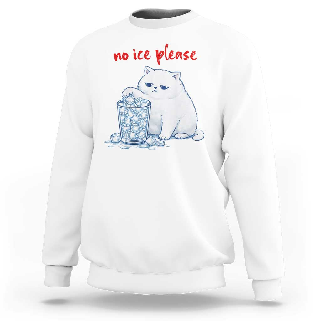 Abolish Ice Protest Sweatshirt Subtle FDT Cat Meme No Ice Please