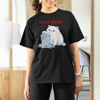 Abolish Ice Protest T Shirt For Women Subtle FDT Cat Meme No Ice Please