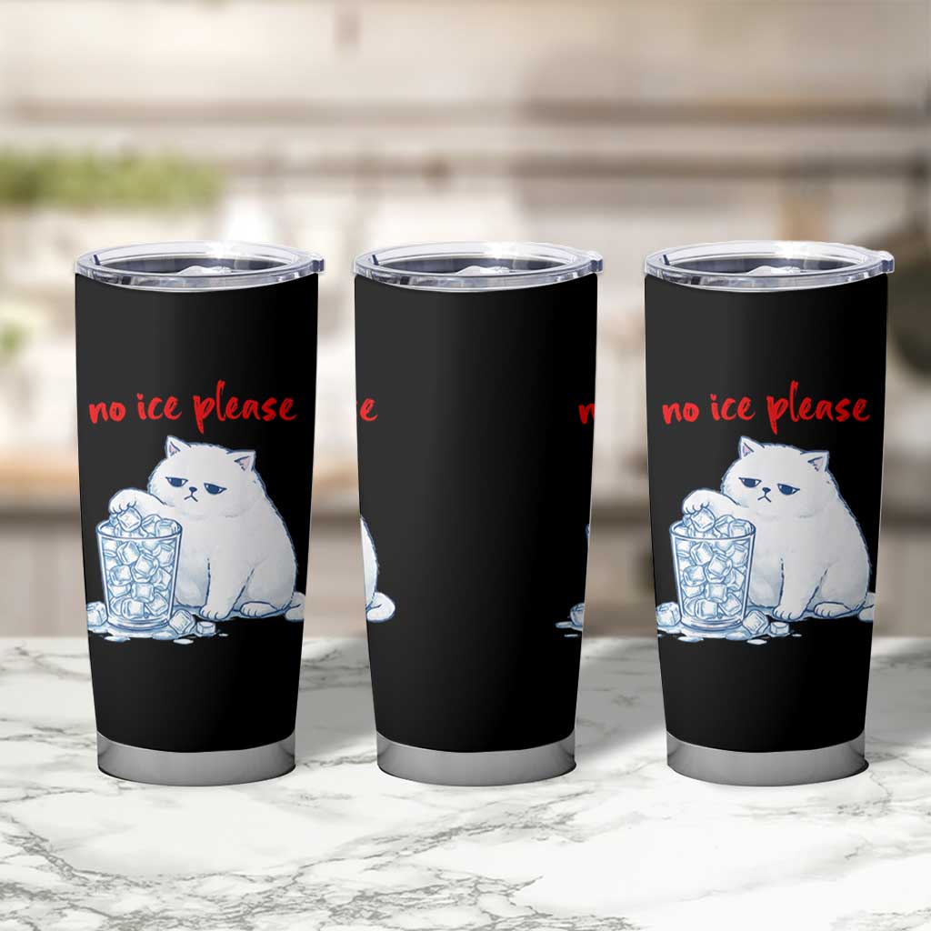 Abolish Ice Protest Tumbler Cup Subtle FDT Cat Meme No Ice Please