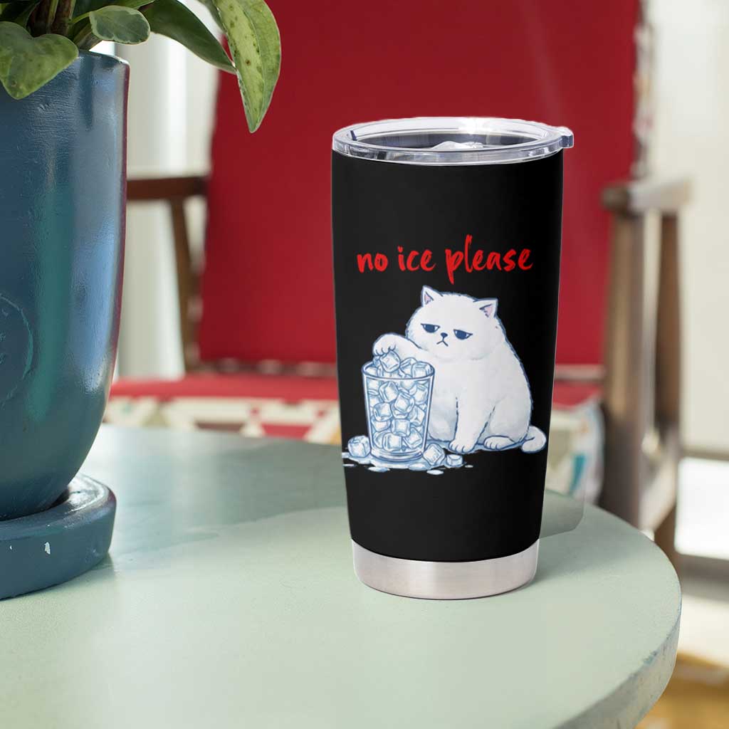 Abolish Ice Protest Tumbler Cup Subtle FDT Cat Meme No Ice Please