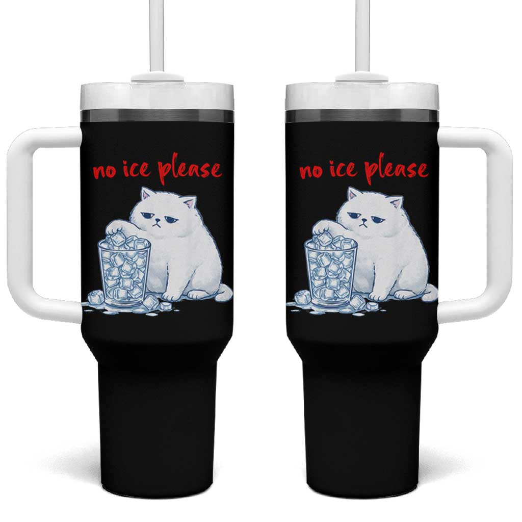 Abolish Ice Protest Tumbler With Handle Subtle FDT Cat Meme No Ice Please