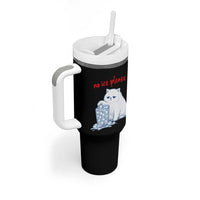 Abolish Ice Protest Tumbler With Handle Subtle FDT Cat Meme No Ice Please