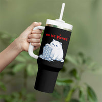 Abolish Ice Protest Tumbler With Handle Subtle FDT Cat Meme No Ice Please