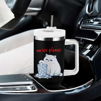 Abolish Ice Protest Tumbler With Handle Subtle FDT Cat Meme No Ice Please