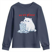 Abolish Ice Protest Youth Sweatshirt Subtle FDT Cat Meme No Ice Please