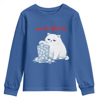 Abolish Ice Protest Youth Sweatshirt Subtle FDT Cat Meme No Ice Please