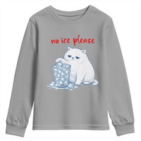 Abolish Ice Protest Youth Sweatshirt Subtle FDT Cat Meme No Ice Please