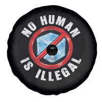 Abolish Ice No Human is Illegal Spare Tire Cover Retro Protest Subtle FDT