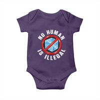 Abolish Ice No Human is Illegal Baby Onesie Retro Protest Subtle FDT