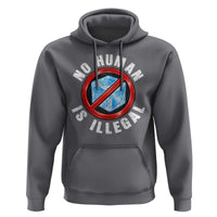 Abolish Ice No Human is Illegal Hoodie Retro Protest Subtle FDT