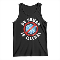 Abolish Ice No Human is Illegal Tank Top Retro Protest Subtle FDT